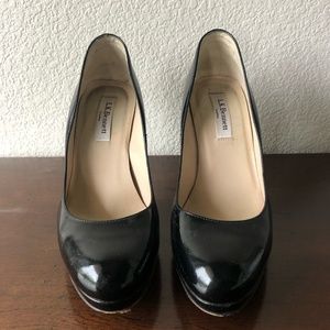 L.K. Bennett Black Patent Leather Pumps